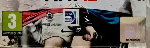 FIFA 12, the PEGI square on its front