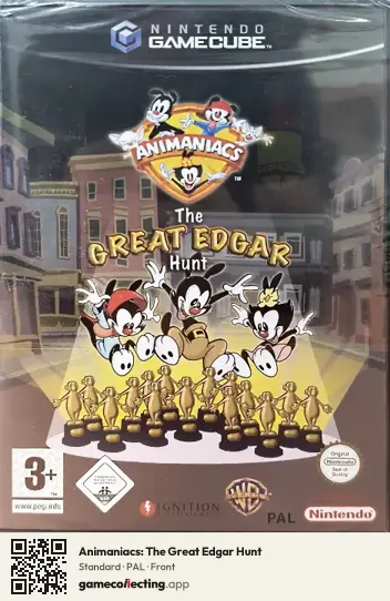 Animaniacs: The Great Edgar Hunt Nintendo GameCube, PAL box front