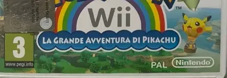 PokéPark Wii: Pikachu's Adventure, the PEGI square on its front