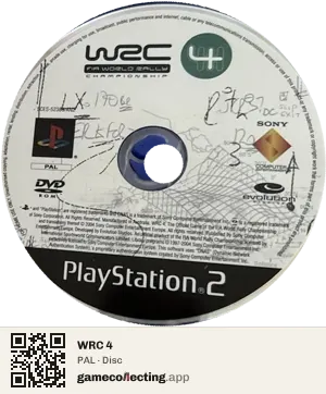WRC 4 PlayStation 2, PAL disc