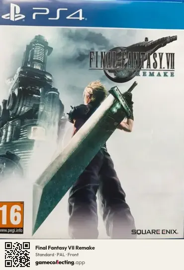 Final Fantasy VII Remake PlayStation 4, PAL box front