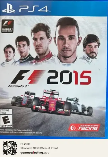F1 2015 PlayStation 4, Mexico box front