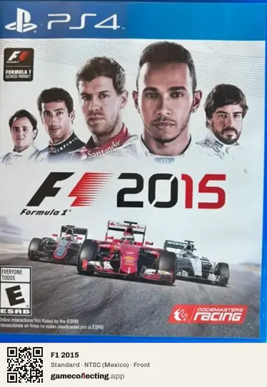F1 2015 PlayStation 4, Mexico box front