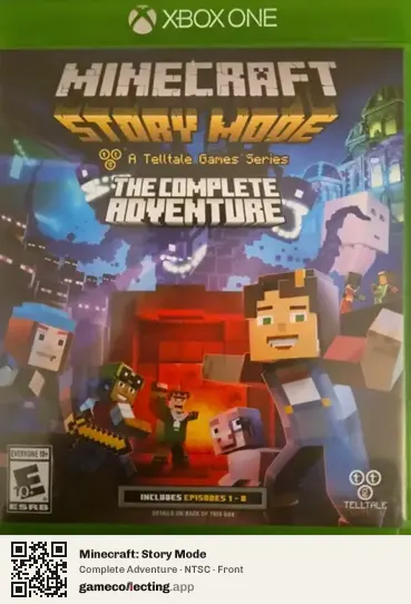 Minecraft: Story Mode Xbox One, NTSC box front