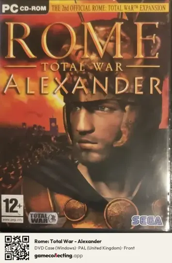 Rome: Total War - Alexander Computer, United Kingdom box front