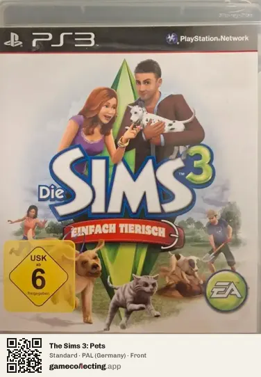 The Sims 3: Pets PlayStation 3, Germany box front