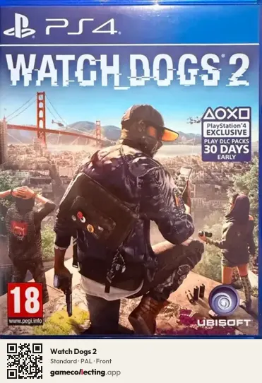 Watch Dogs 2 PlayStation 4, PAL box front