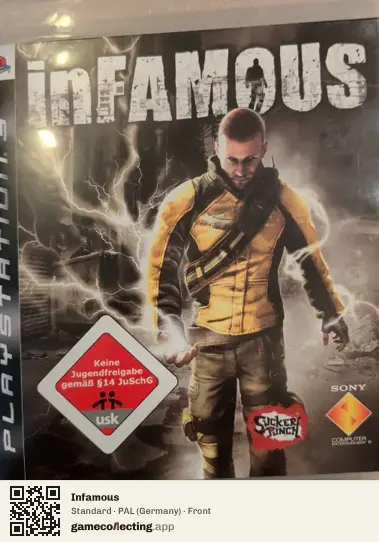 Infamous PlayStation 3, Germany box front