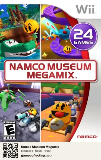 Namco Museum Megamix Nintendo Wii, NTSC box front