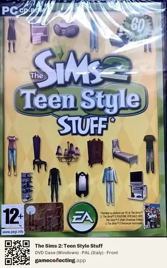 The Sims 2: Teen Style Stuff Computer, Italy box front