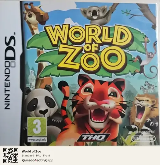 World of Zoo Nintendo DS, PAL box front