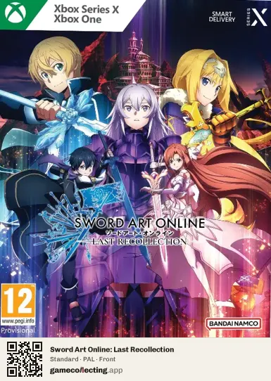 Sword Art Online: Last Recollection Xbox Series X, PAL box front