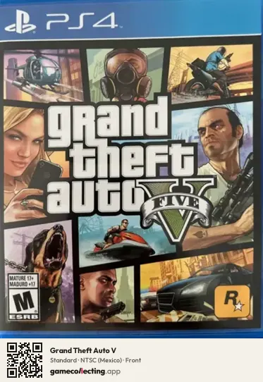 Grand Theft Auto V PlayStation 4, Mexico box front