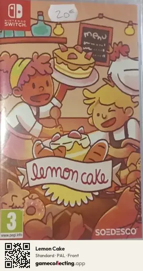 Lemon Cake Nintendo Switch, PAL box front