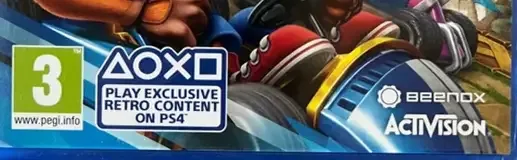 Crash Team Racing Nitro-Fueled, the USK square on its front