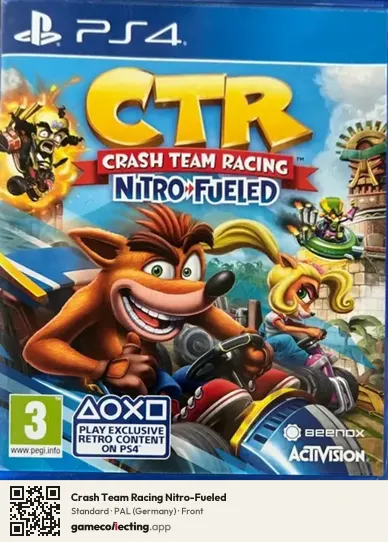 Crash Team Racing Nitro-Fueled PlayStation 4, Germany box front