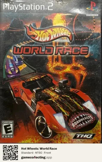 Hot Wheels: World Race PlayStation 2, NTSC box front