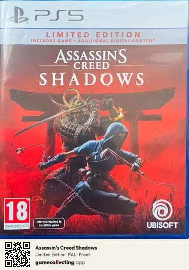 Assassin's Creed Shadows PlayStation 5, PAL box front