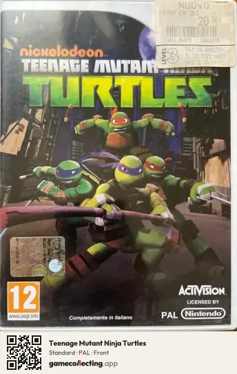 Teenage Mutant Ninja Turtles Nintendo Wii, PAL box front