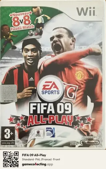 FIFA 09 All-Play Nintendo Wii, France box front