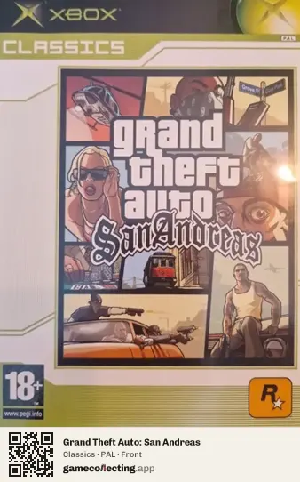 Grand Theft Auto: San Andreas Xbox, PAL box front