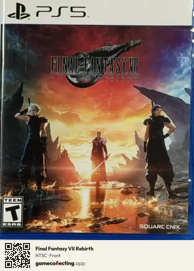 Final Fantasy VII Rebirth PlayStation 5, NTSC box front