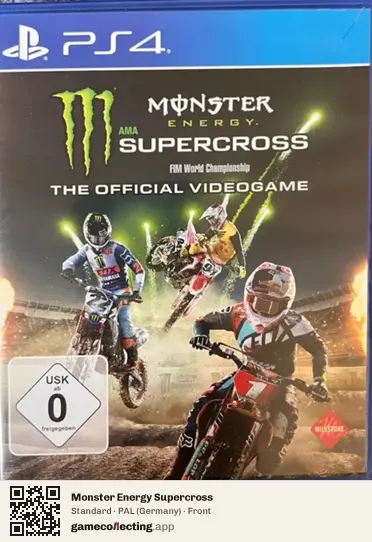 Monster Energy Supercross PlayStation 4, Germany box front