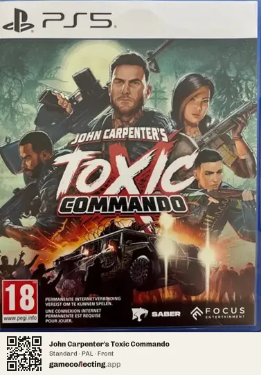 John Carpenter's Toxic Commando PlayStation 5, PAL box front