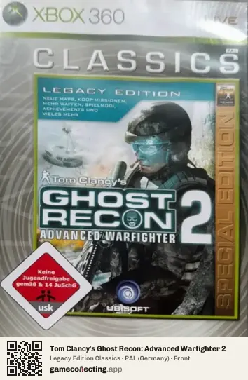 Tom Clancy's Ghost Recon: Advanced Warfighter 2 Xbox 360, Germany box front