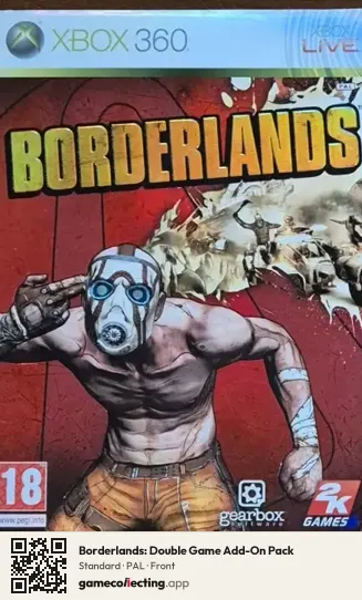 Borderlands: Double Game Add-On Pack Xbox 360, PAL box front