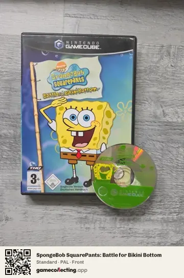 SpongeBob SquarePants: Battle for Bikini Bottom Nintendo GameCube, PAL box front