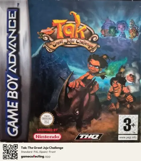 Tak: The Great Juju Challenge Game Boy Advance, Spain box front