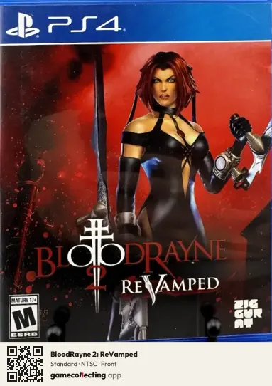 BloodRayne 2: ReVamped PlayStation 4, NTSC box front