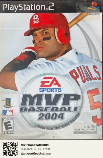 MVP Baseball 2004 PlayStation 2, NTSC box front