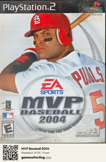 MVP Baseball 2004 PlayStation 2, NTSC box front