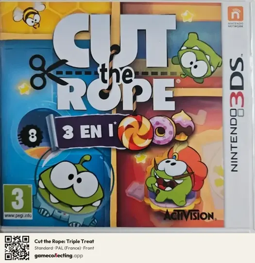 Cut the Rope: Triple Treat Nintendo 3DS, France box front