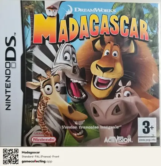 Madagascar Nintendo DS, France box front