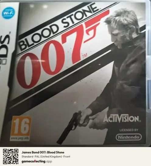 James Bond 007: Blood Stone Nintendo DS, United Kingdom box front