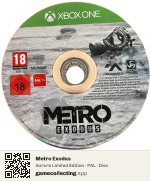 Metro Exodus Xbox One, PAL disc