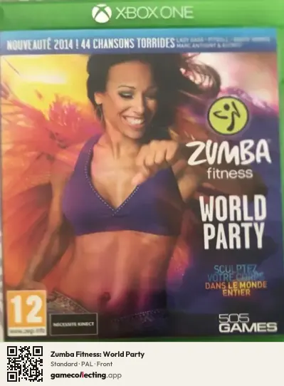 Zumba Fitness: World Party Xbox One, PAL box front