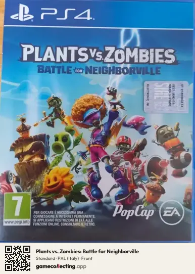 Plants vs. Zombies: Battle for Neighborville PlayStation 4, Italy box front