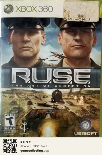 R.U.S.E. Xbox 360, NTSC box front