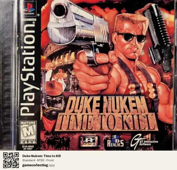 Duke Nukem: Time to Kill PlayStation, NTSC box front