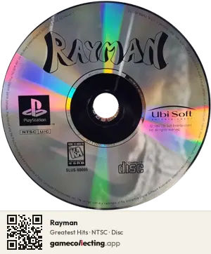 Rayman PlayStation, NTSC disc