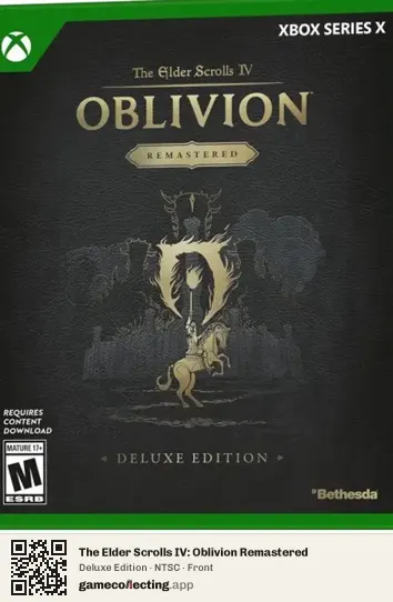 The Elder Scrolls IV: Oblivion Remastered Xbox Series X, NTSC box front