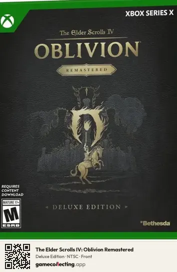 The Elder Scrolls IV: Oblivion Remastered Xbox Series X, NTSC box front