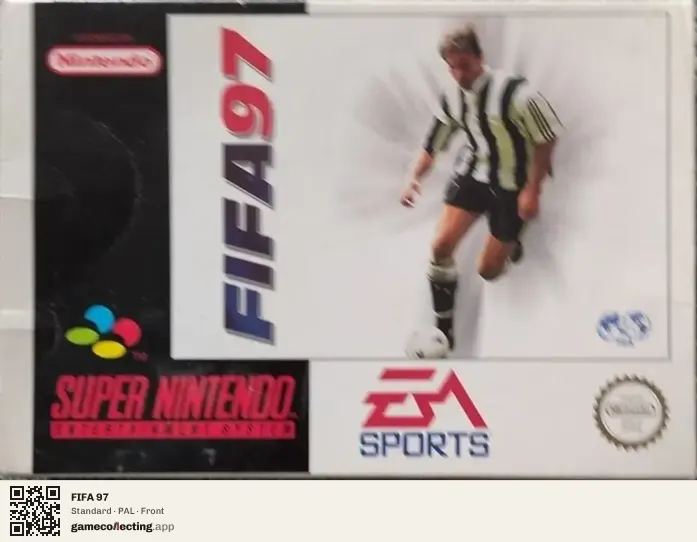 FIFA 97 Super Nintendo Entertainment System, PAL box front