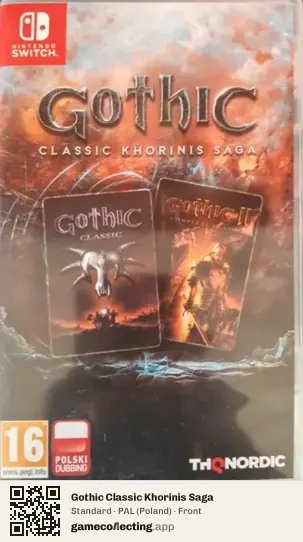 Gothic Classic Khorinis Saga Nintendo Switch, Poland box front