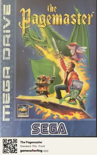 The Pagemaster Sega Mega Drive / Genesis, PAL box front