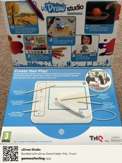 uDraw Studio Nintendo Wii, PAL box front
